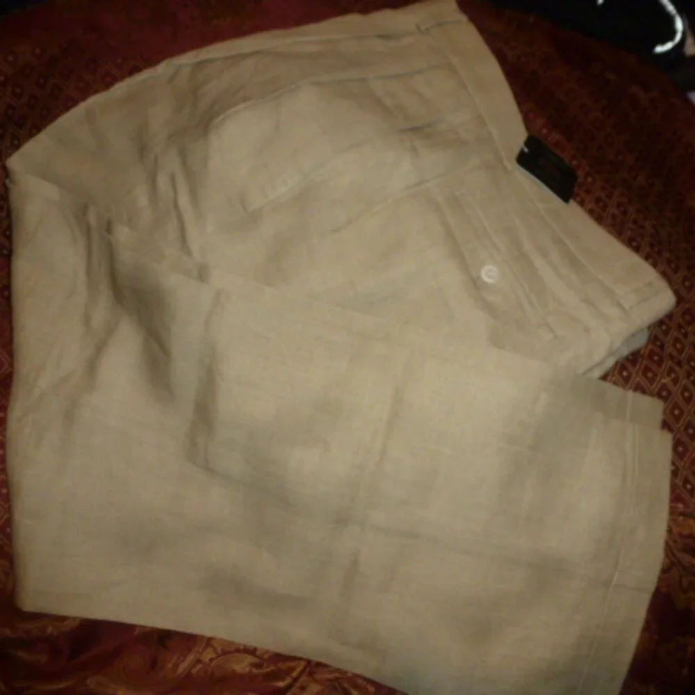 HH Modern Men’s Linen Dress Pants | Size 36x30 | NWT | Pleated | Relaxed Fit